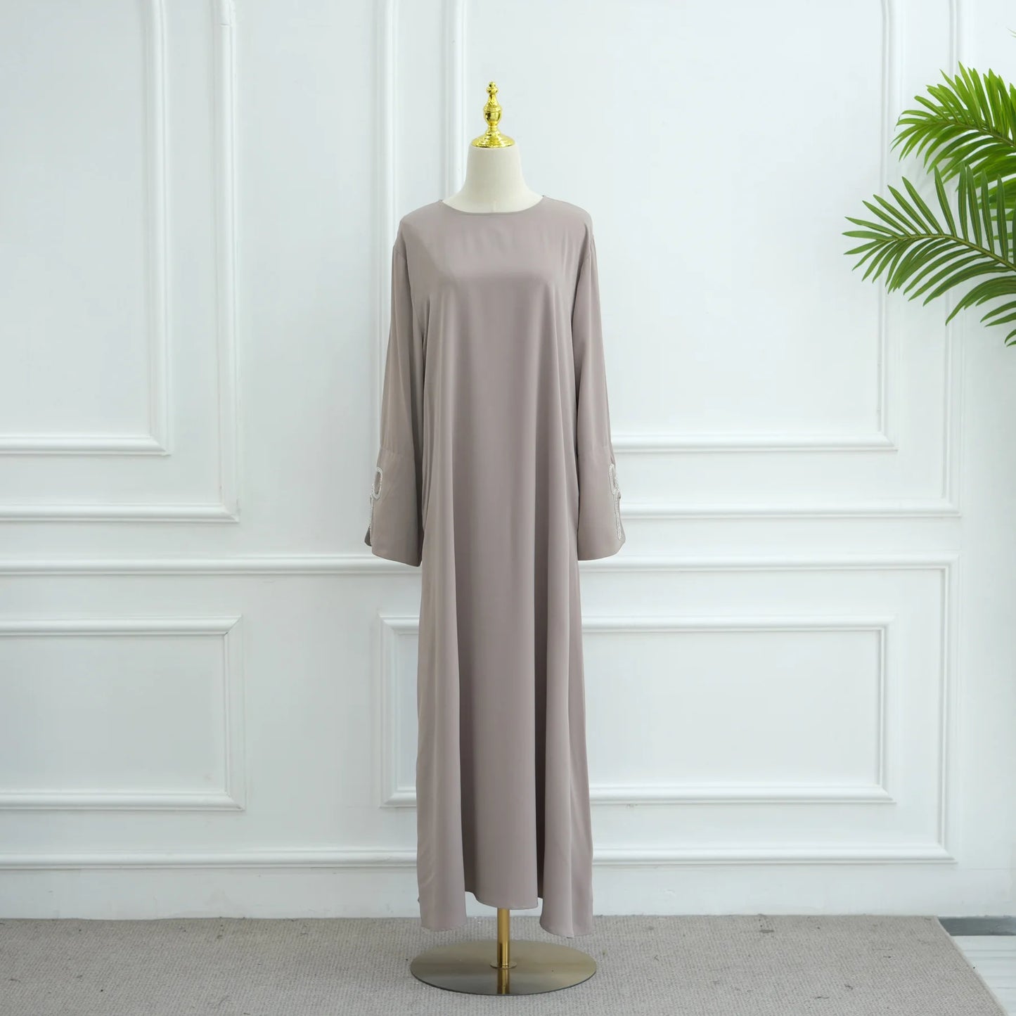 Women Eid Dress Diamond Bow Muslim Abaya Kaftan Arab Long Robe Vestidos Largos Morocco Long Robe Elegant Party Dresses Caftan