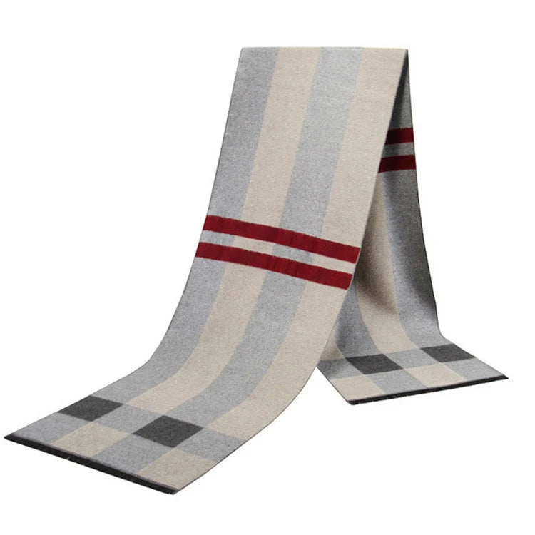 Men Scarf For Man Winter Copy Cashmere Shawl Luxury Brand Scarf Soft Keep Warm Outdoor Grey Knit Neckerchief Men Shawl Wrap Gift