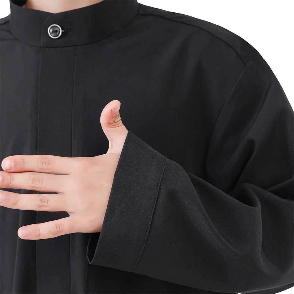 Muslim Kids Boys Jubba Thobe Robe Turkey Arabic Islam Dubai Abayas For Prayer Clothes Djellaba Robe Musulmane Hombre