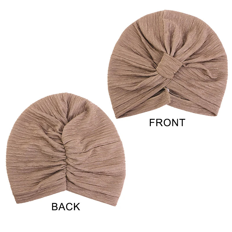 New Muslim Women Solid Color breathable headscarf hat Indian hat ethnic headscarf Hijab Hat Turban