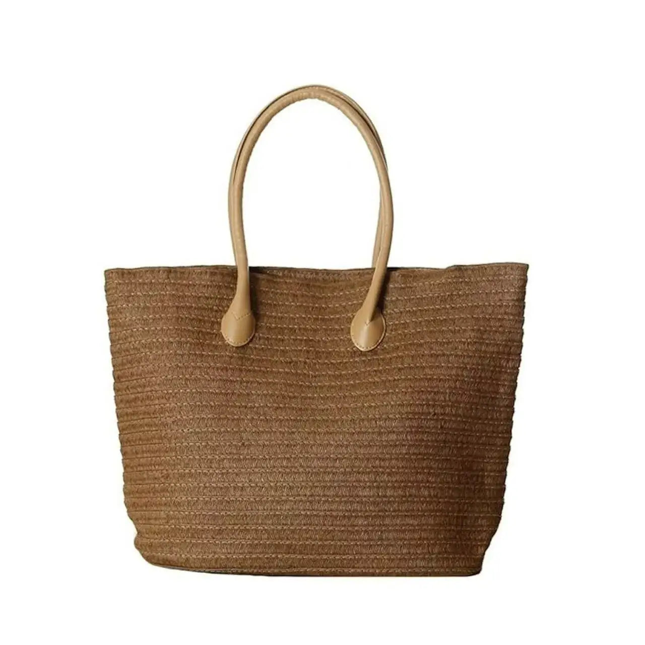 Handmade Straw Bag Summer Beach Travel For Women Ladies Wrapped Shoulder Top Handle Fashion Weaving Totes