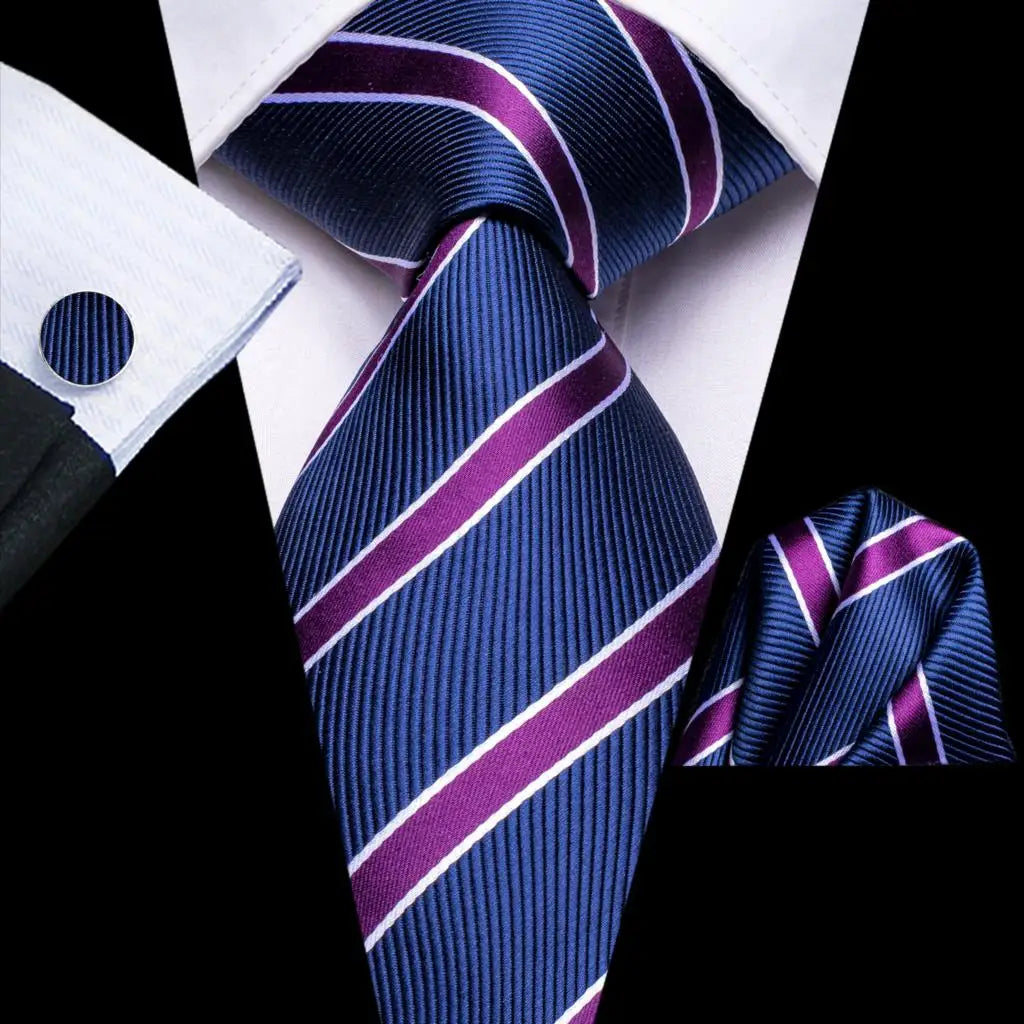 Hi-Tie Teal Green Floral Mens Fashion Necktie Handkerchief Cufflinks for Tuxedo Accessory Classic Silk Luxury Tie for Man Gift