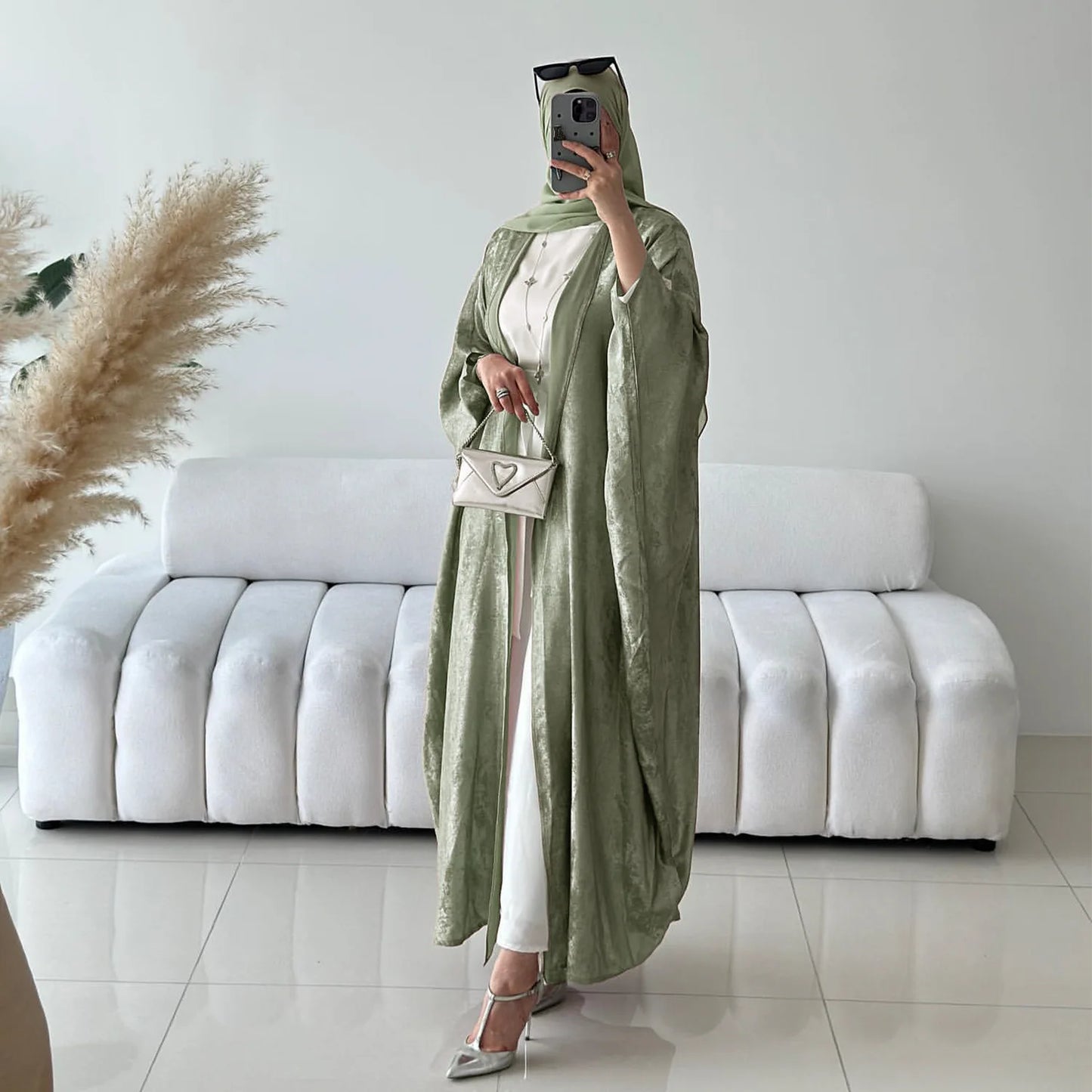 Eid Sliky Abaya Muslim Party Dress Women Ramadan Abaya Bat Sleeve Belt Morocco Kaftan Vestidos Largos Dubai Robe Jalabiya 2026