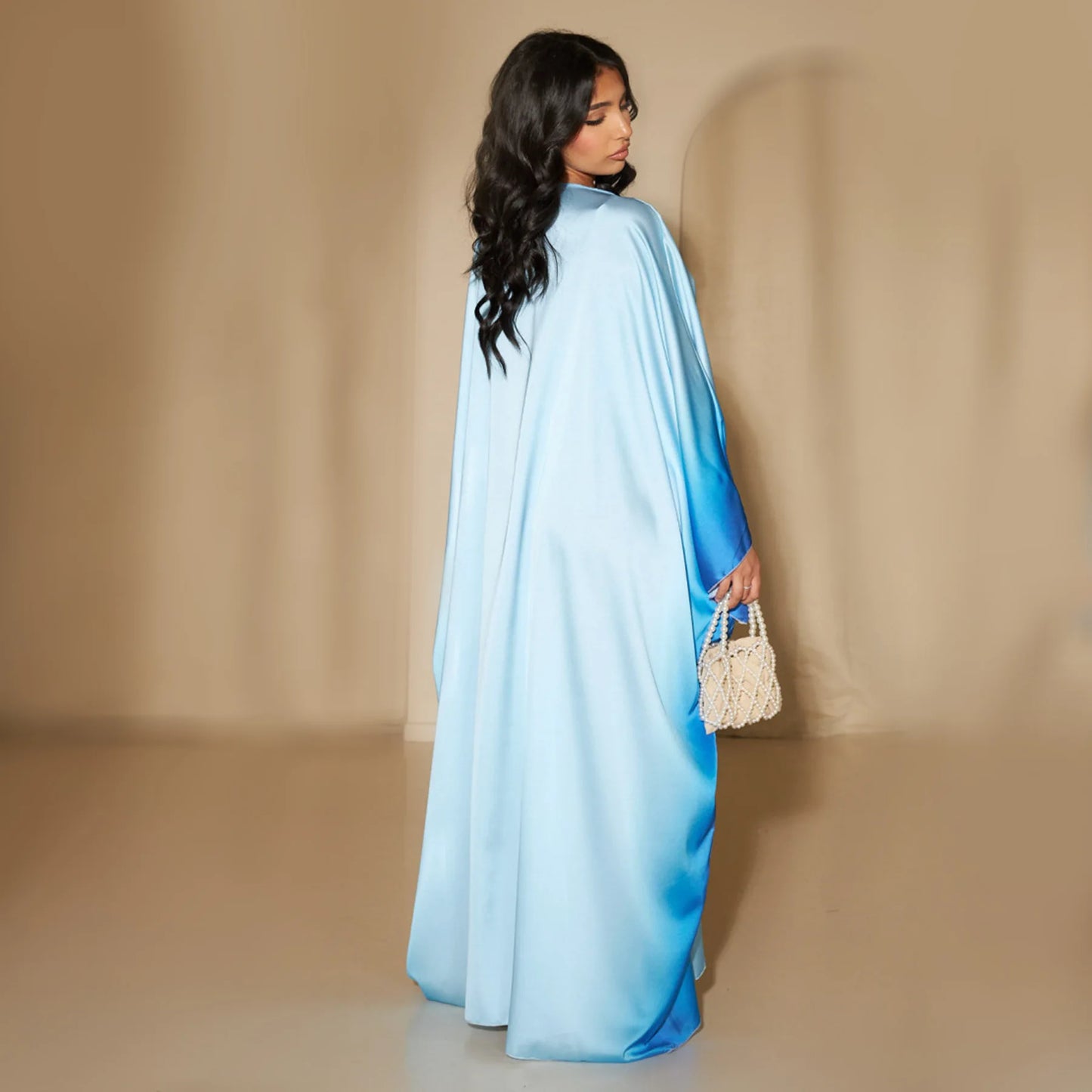 Eid Muslim Party Dress for Women Ramadan Bat Sleeve Abaya Long Dress Morocco Kaftan Vestidos Largos Dubai Robe Jalabiya 2024