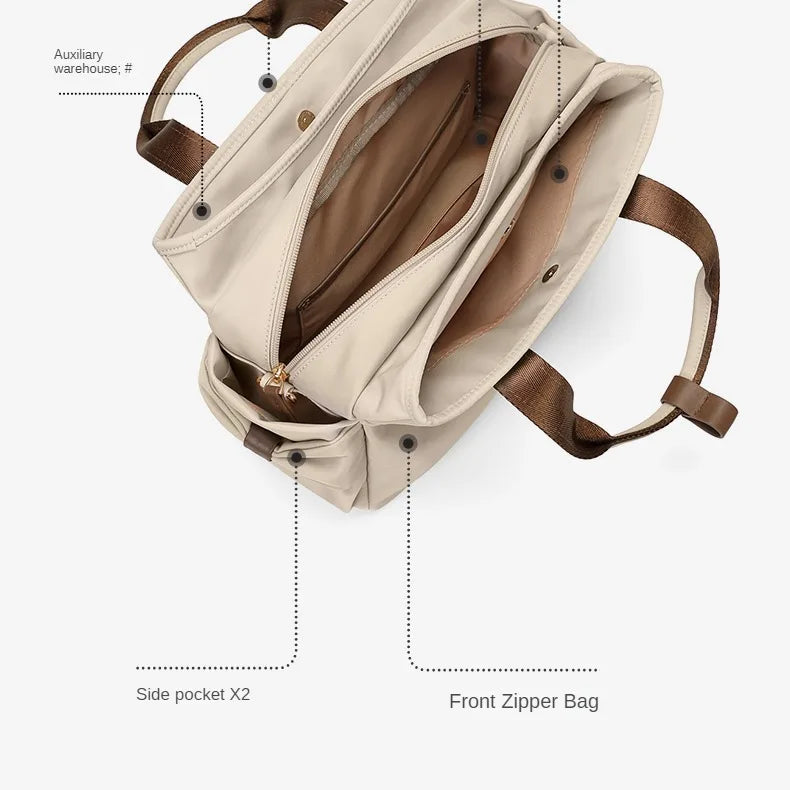 Golf Handbag for Women, Large Capacity, Crossbody Bag, Fashionable Canvas Bag, Middle-aged Mother Bag, The multifunctional bag