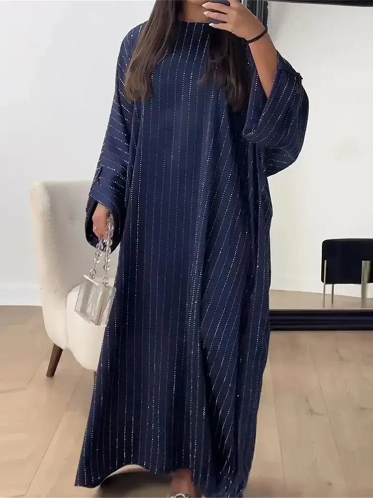 Ramadan Eid Satin Batwing Abaya Dubai Luxury Elegante Muslim Kaftan Dress Abayas For Women Kebaya Robe Femme Musulmane Vestidos