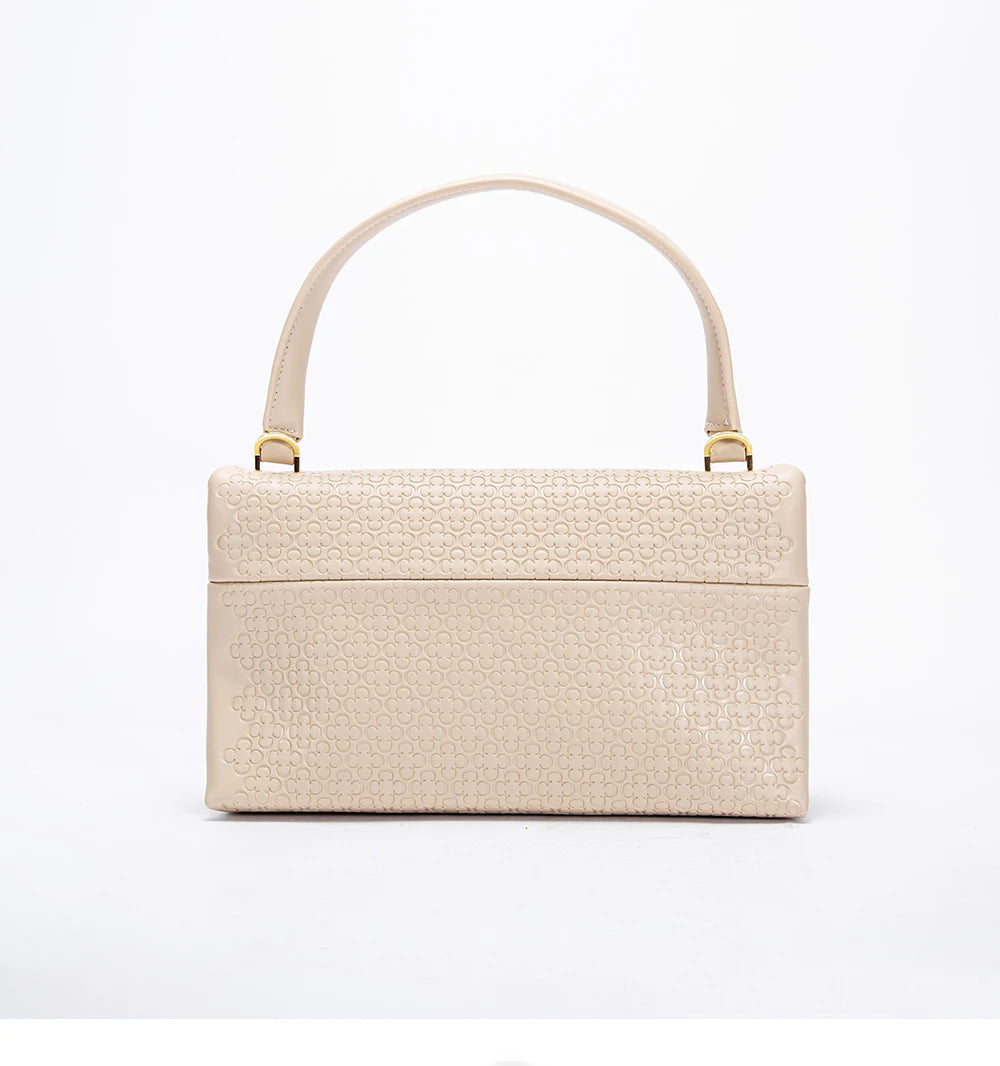 Unique Fashion Printed Women's Handbag Metal Accessories Solid Color Elegant Simplicity Women's Shoulder Bag