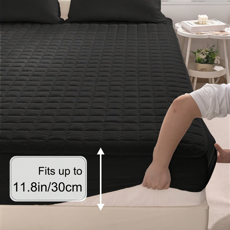 1 Waterproof Mattress Protector - Reusable Underpads, Solid Quilted Geometric Stitching Design, Thickened Durable Fabric, Suitable for Dorms, Camping, RVs And Hotels - Machine Washable, Mattress Waterproof, Camping Essentials