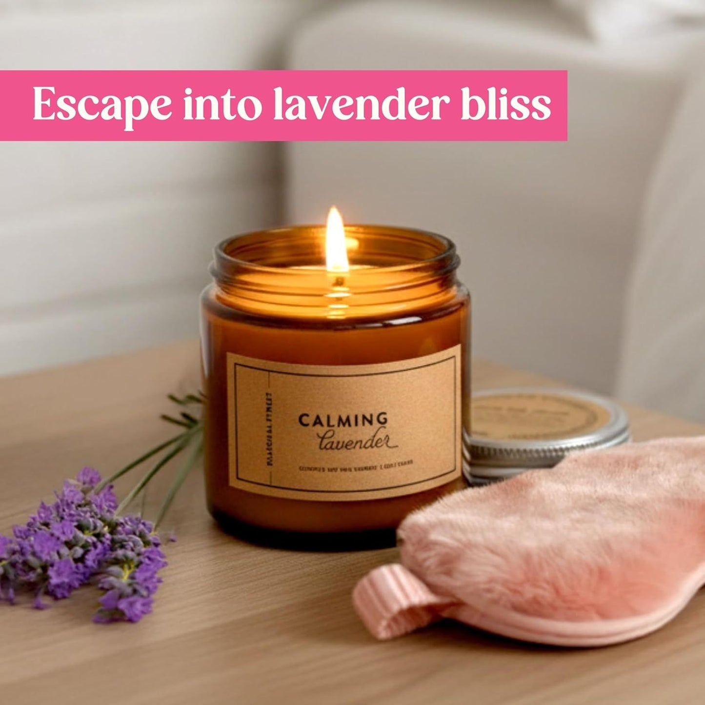 Mother's Day Gift for Her - Birthday Pamper Gifts for Women with 500ml Hot Water Bottle, Socks, Candle, Sleep Mask & Best Wishes Card, Self Care Box, Gifts for Mum, Mother's Day Gift Set