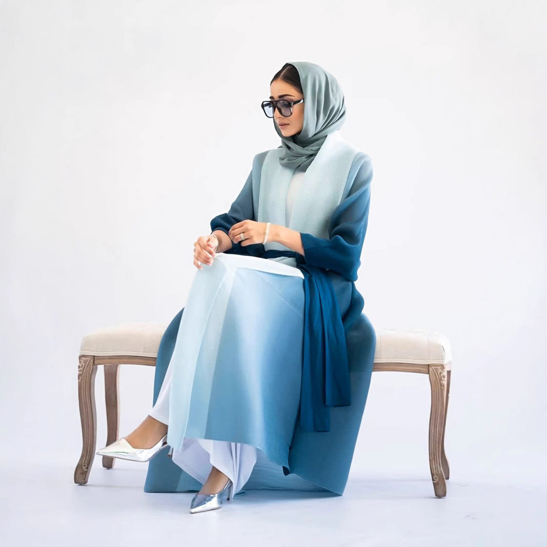 Fashionable Gradient Abaya Cape
