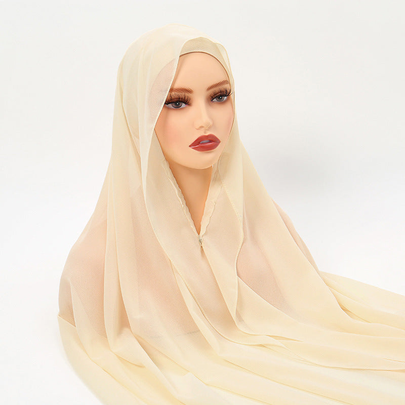 Instant Chiffon Scarf, Pinless Hijab