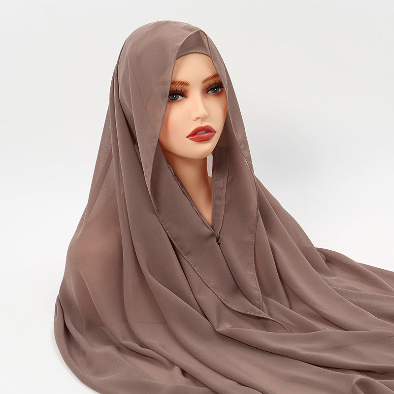Instant Chiffon Scarf, Pinless Hijab