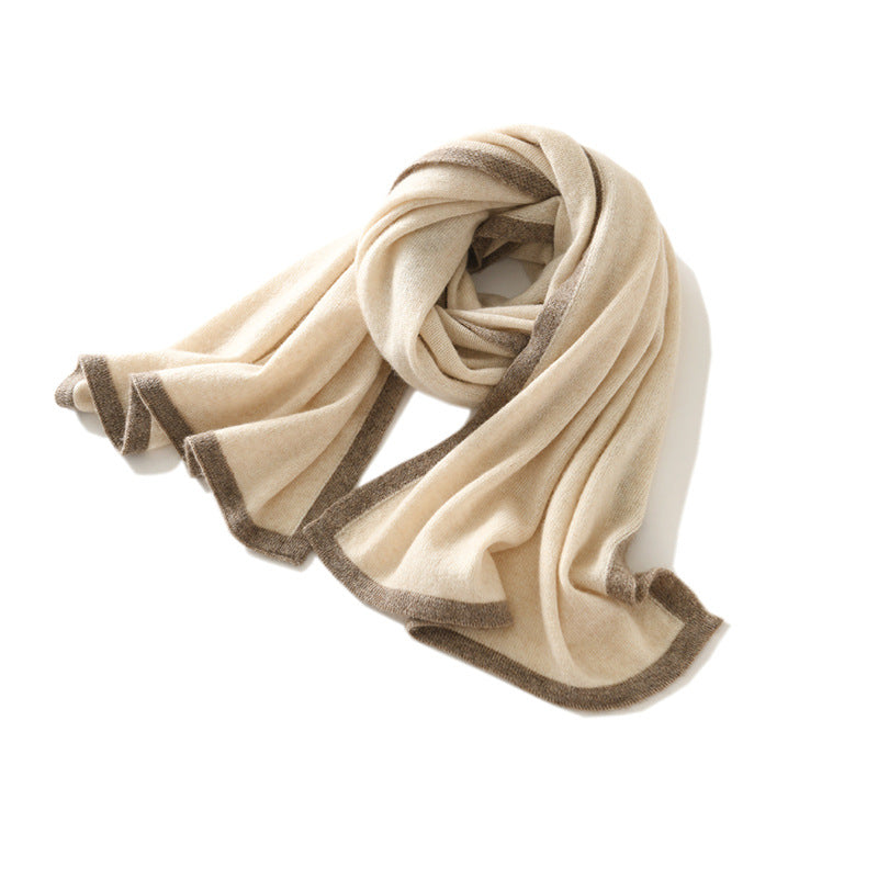 Knitted Cashmere Scarf|Winter Shawl