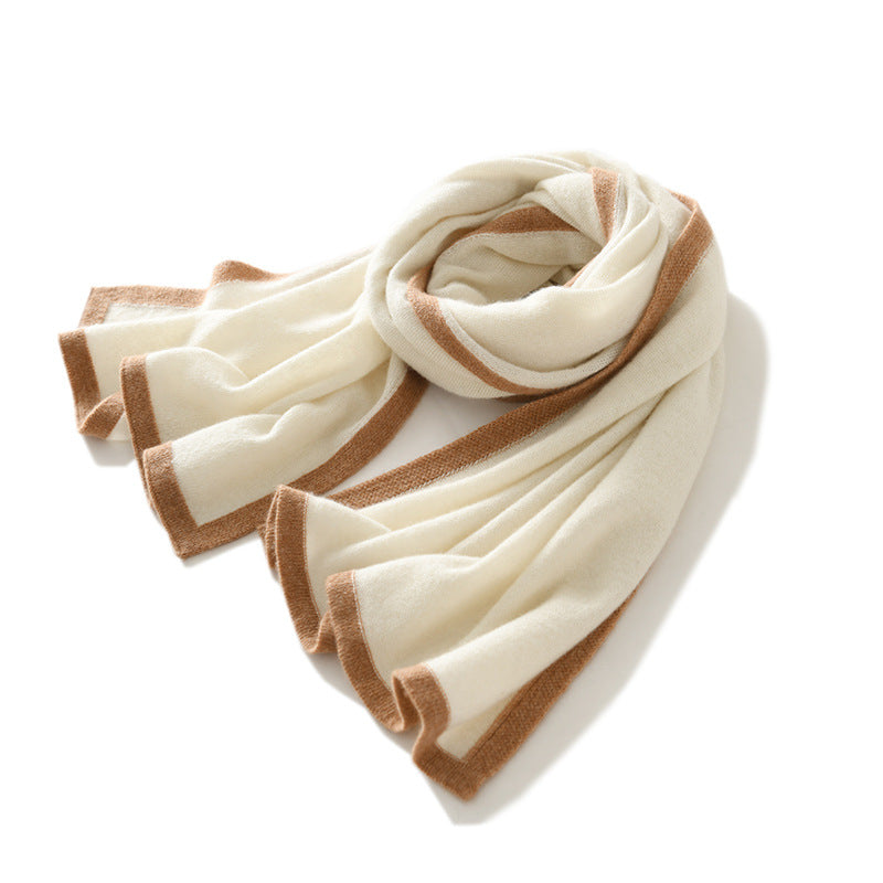 Knitted Cashmere Scarf|Winter Shawl