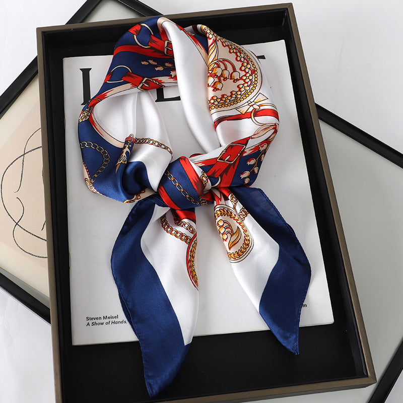 Korean Style Artificial Silk Scarf