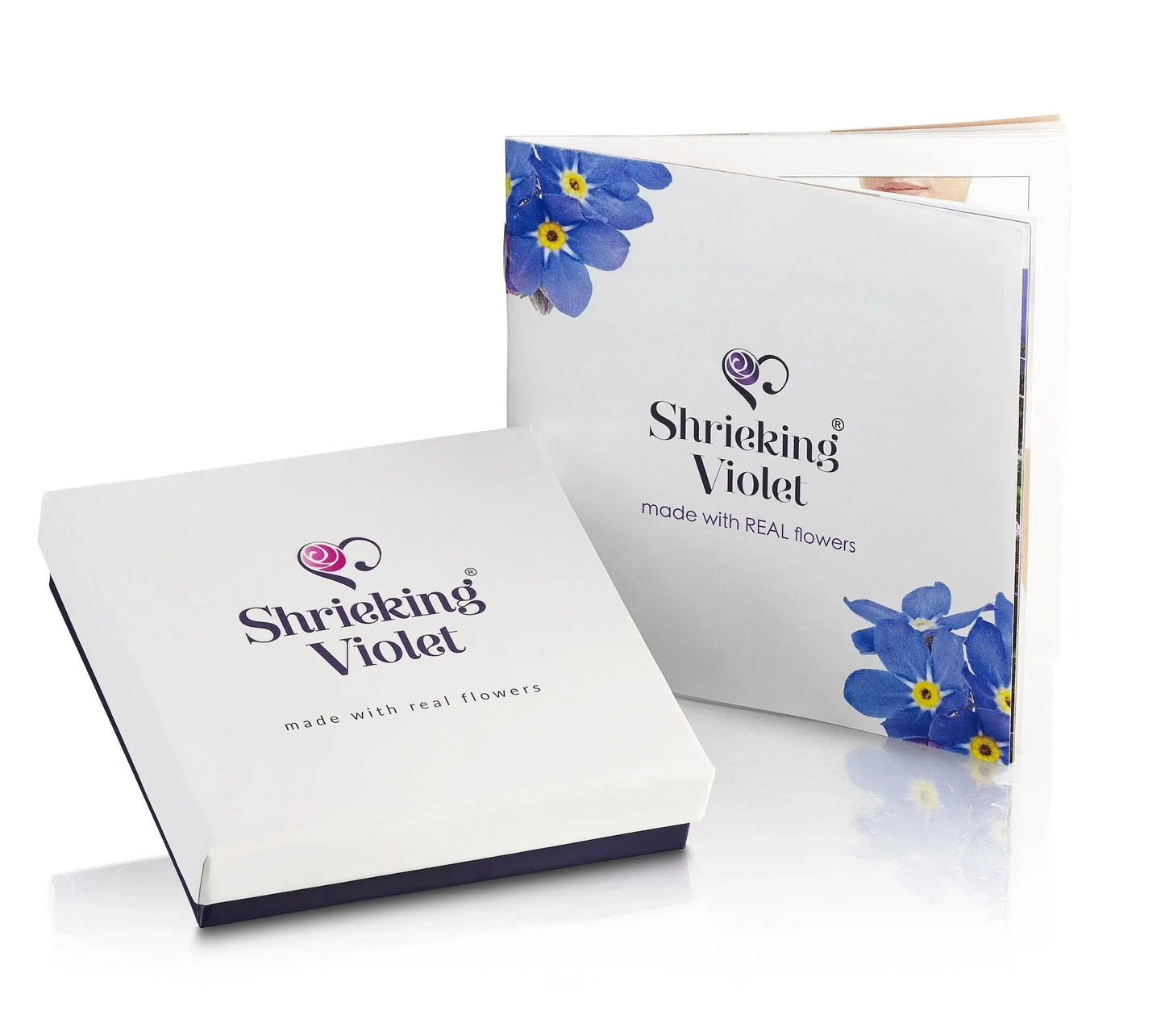 Purple flower Sterling Silver Cufflinks by Shrieking Violet®