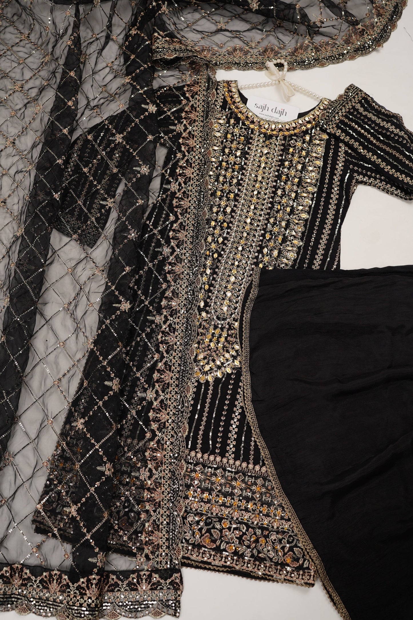 Tehwar - Luxury Festive Collection with Gharara - Ready to Wear - V1 - D4