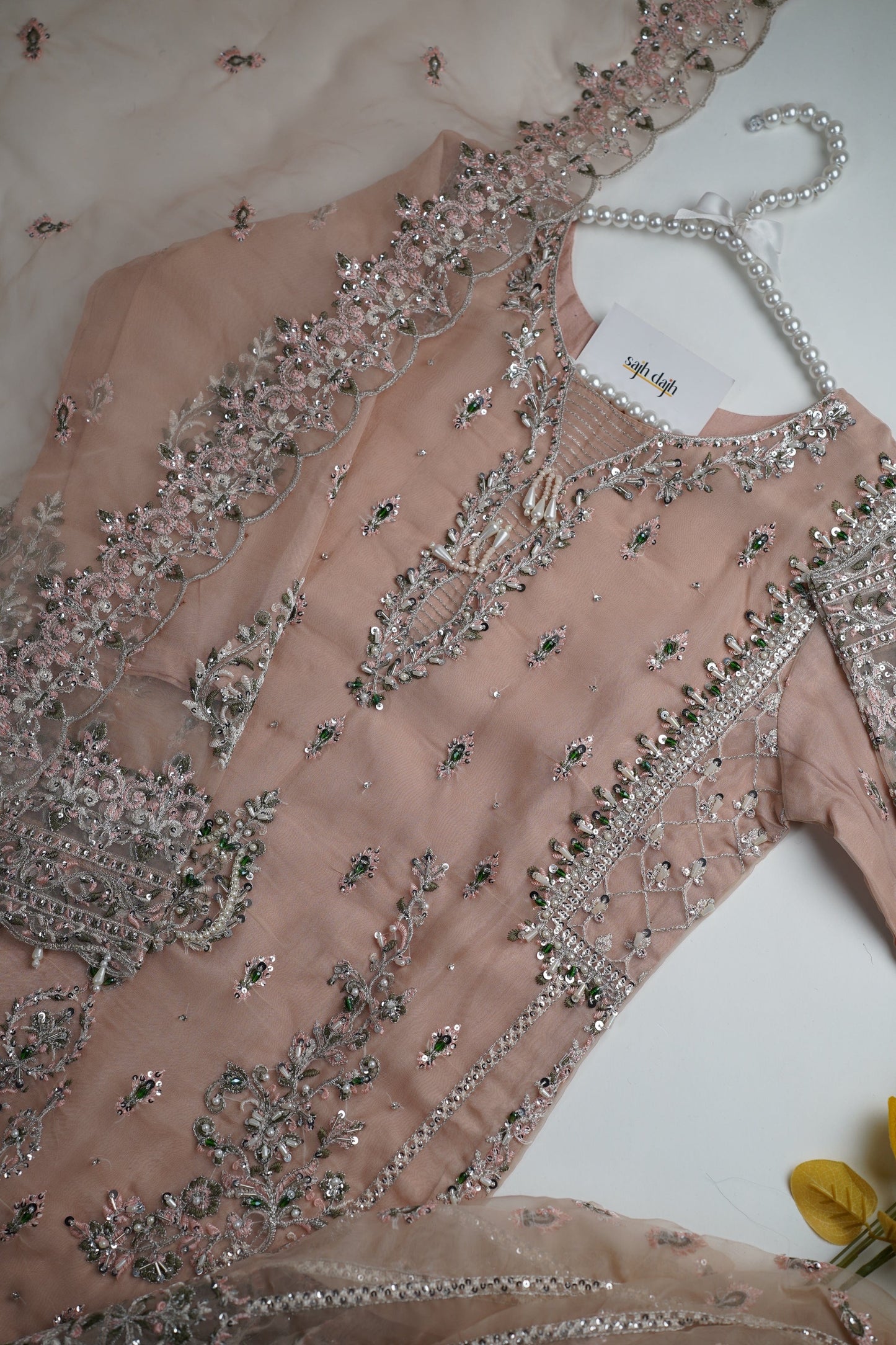 Tehwar - V3 - Luxury Festive Collection with Gharara - Organza - Ready to Wear -  D8-SD
