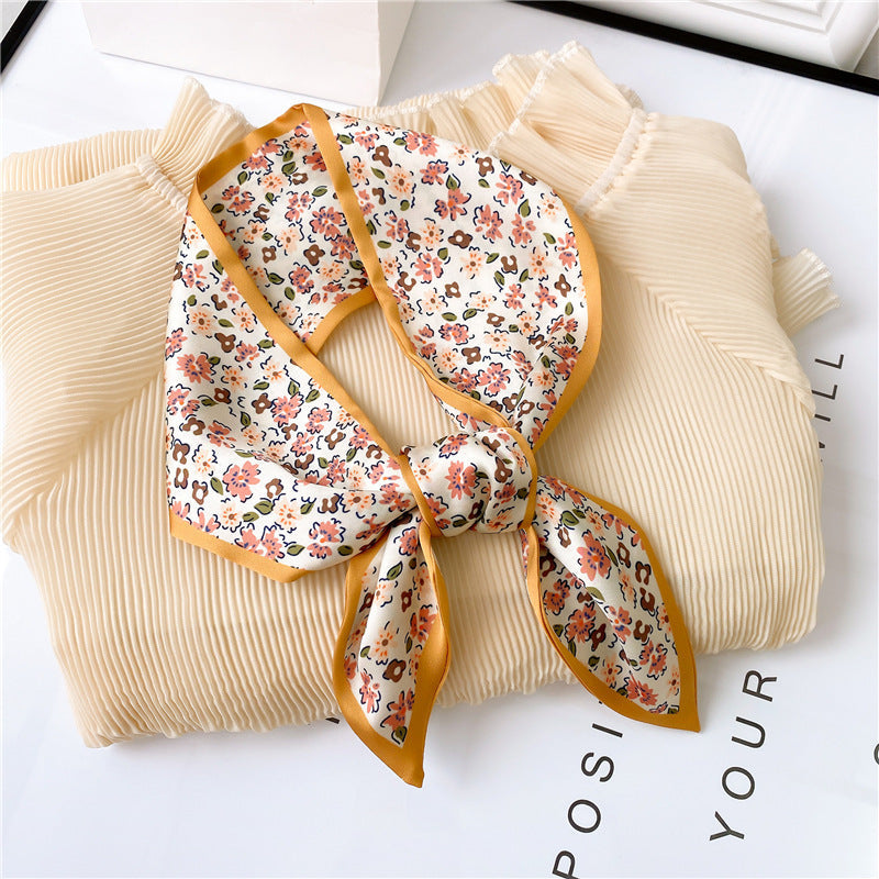 Women’s Printed Summer Scarf, Decorative Skinny Scarf